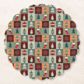 Nostalgische  feestdag kartonnen onderzetters (Voorkant)