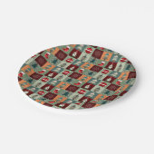 Nostalgische feestdag papieren bordje (Gekanteld)