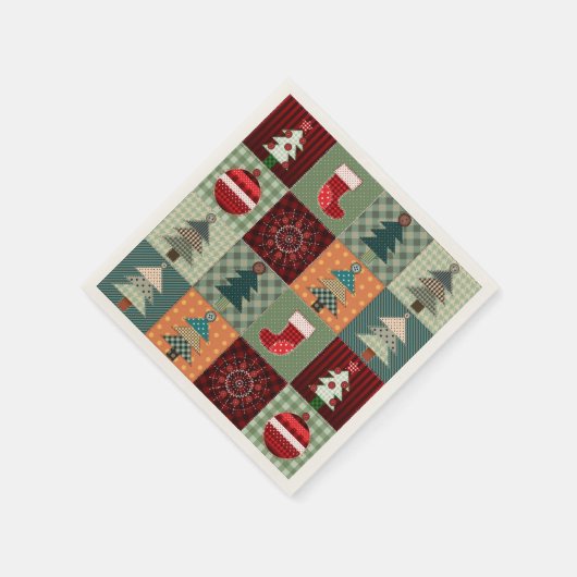 Nostalgische  feestdag servetten (Hoek)