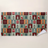 Nostalgische  feestdag strandlaken (Voorkant)