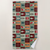 Nostalgische  feestdag strandlaken (Voorkant)