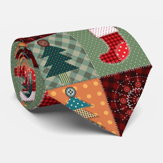 Nostalgische  feestdag stropdas (Opgerold)