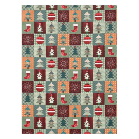 Nostalgische  feestdag tafelkleed (Voorkant)