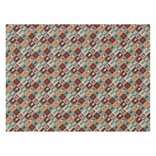 Nostalgische  feestdag tafelkleed (Voorkant (Horizontaal))