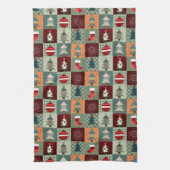 Nostalgische feestdag theedoek (Verticaal)