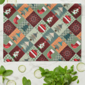 Nostalgische  feestdag theedoek (Gevouwen)