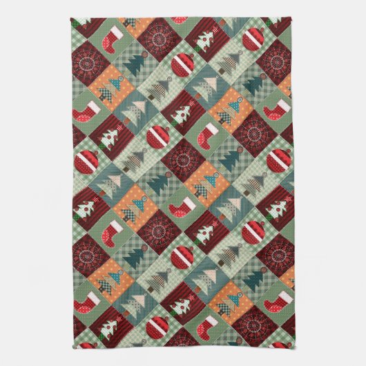 Nostalgische  feestdag theedoek (Verticaal)