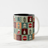 Nostalgische  feestdag tweekleurige koffiemok (Voorkant rechts)
