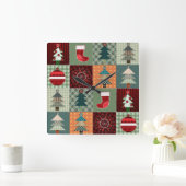 Nostalgische  feestdag vierkante klok (Huis)