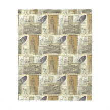 Nostalgische  fietser en fietsenwiel en collage