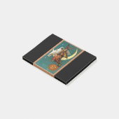 Nostalgische Gelukkige Halloween Heks & Uil Post-it® Notes (Schuin)