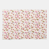 Nostalgische gepersonaliseerde Waterverf ijssalon Theedoek (Horizontaal)