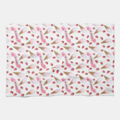 Nostalgische gepersonaliseerde Waterverf ijssalon Theedoek (Horizontaal)