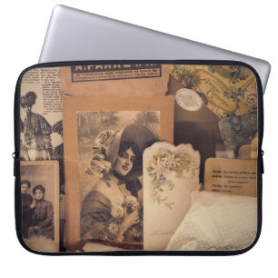 Nostalgische glamour:  Russische portretten. Laptop Sleeve