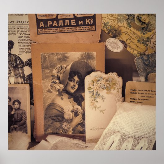 Nostalgische glamour:  Russische portretten. Poster (Voorkant)