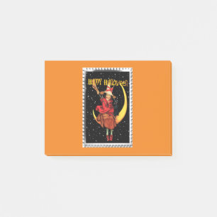 Nostalgische Goede Heksen en haar Kat Halloween Post-it® Notes