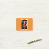 Nostalgische Goede Heksen en haar Kat Halloween Post-it® Notes (Op bureau)