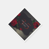 Nostalgische gotische liefde Verjaardag Servet (Hoek)