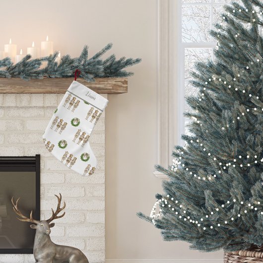 nostalgische goudnotenkraker kleine kerstsok