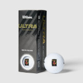 Nostalgische Halloween Goede Heks en haar Kat Golfballen (Verpakking)