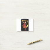 Nostalgische Halloween Goede Heks en haar Kat Post-it® Notes (Op bureau)