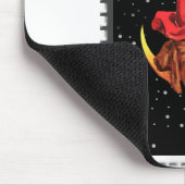 Nostalgische Halloween Good Witch en haar kat Muismat (Hoek)