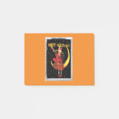Nostalgische Halloween Good Witch en haar kat Post-it® Notes (Voorkant)