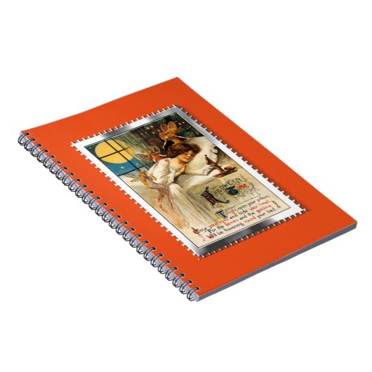 Nostalgische Halloween-slaapgoblinnen en -feeën Notitieboek (Rechterzijde)