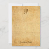  Nostalgische Handgeschreven Monogram Sjabloon (Voorkant)