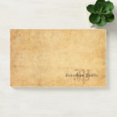 Nostalgische handtekst Elegant Monogram  Post-it® Notes (Kantoor)
