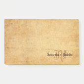 Nostalgische handtekst Elegant Monogram Post-it® Notes (Voorkant)