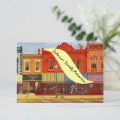 Nostalgische herenigingsuitnodigingen in de stad H Kaart (Staand voorkant)