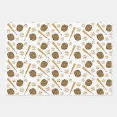  nostalgische honkbal-sport inpakpapier vel (Voorkant)