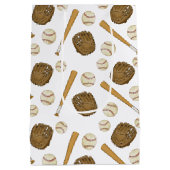  nostalgische honkbal-sport medium cadeauzakje (Achterkant)