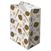  nostalgische honkbal-sport medium cadeauzakje (Achterkant Gekanteld)