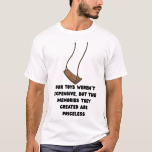 Nostalgische Houten Schommel Citaat T-shirt