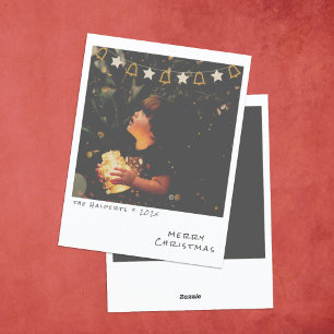 Nostalgische Instant Foto Kerstkaart