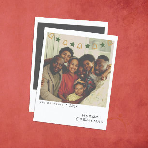 Nostalgische Instant Foto Kerstkaart