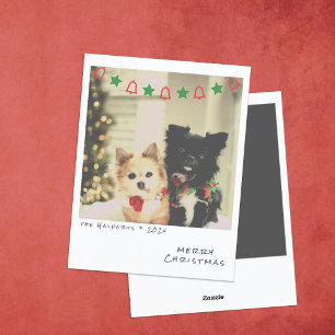 Nostalgische Instant Foto Kerstkaart