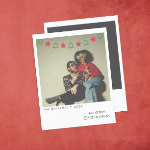Nostalgische Instant Foto Kerstkaart