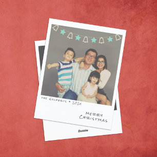 Nostalgische Instant Foto Kerstkaart