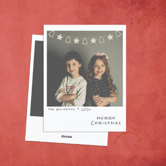 Nostalgische Instant Foto Kerstkaart