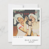 Nostalgische Instant Foto Nieuwjaarskaart Feestdagenkaart (Voorkant)