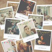 Nostalgische instant fotohanukkah/Kerstmis Feestdagenkaart