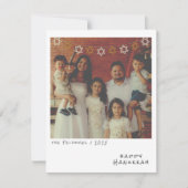 Nostalgische Instant Photo Chanoeka Holiday Kaart (Voorkant)
