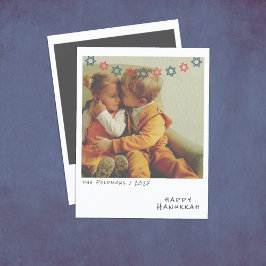 Nostalgische Instant Photo Chanoeka Holiday Kaart