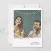 Nostalgische Instant Photo Chanoeka Holiday Kaart (Voorkant)