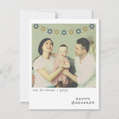 Nostalgische Instant Photo Chanoeka Holiday Kaart (Voorkant)