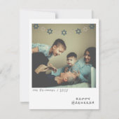 Nostalgische Instant Photo Chanoeka Holiday Kaart (Voorkant)