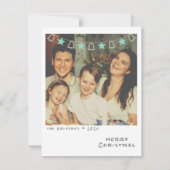 Nostalgische Instant Photo Christmas Kaart (Voorkant)